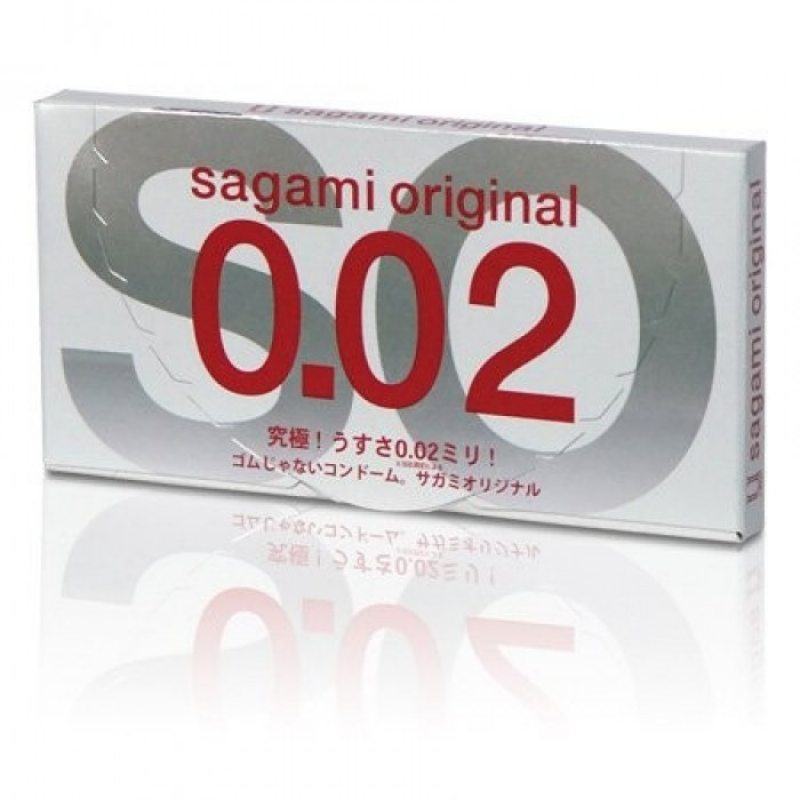 Полиуретановые презервативы Sagami Original 0.02, 2шт пр Sagami №2 - Sagami - Ультратонкие презервативы - Купить