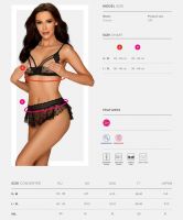 Пикантный комплект белья Heartia L/XL