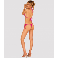 Яркое мини-бикини Bella Vista розового цвета OS