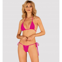 Яркое мини-бикини Bella Vista розового цвета OS