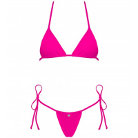 Яркое мини-бикини Bella Vista розового цвета OS