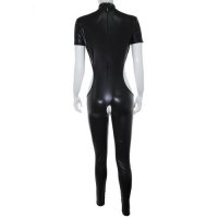 Черный боди-комбинезон с открытым бюстом и промежностью L