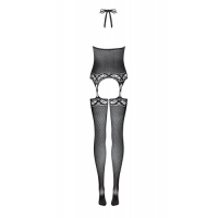 Боди-комбинезон с соблазнительными узорами S/L