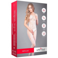 Белый боди-комбинезон Impulse с цветочными узорами S/L