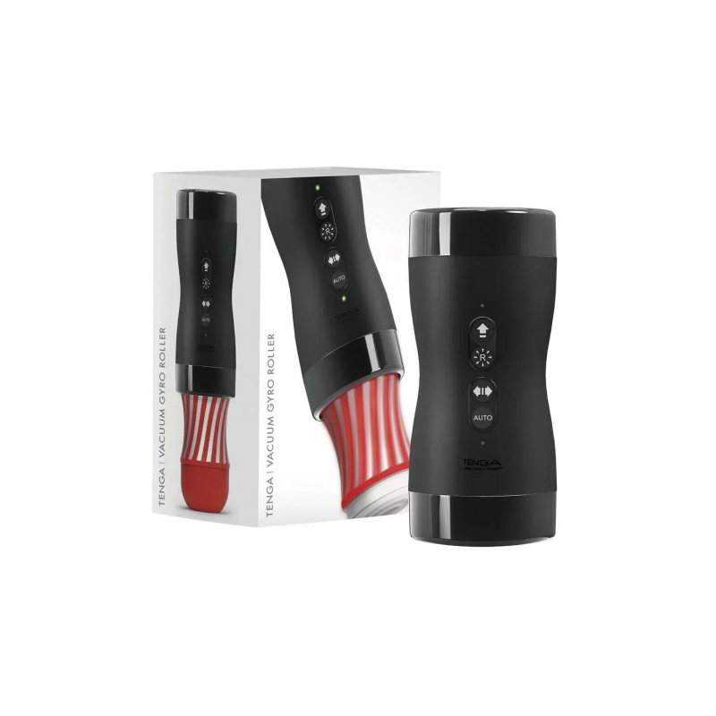 Мастурбатор с устройством для вращения и создания вакуума Tenga Vacuum Gyro Roller