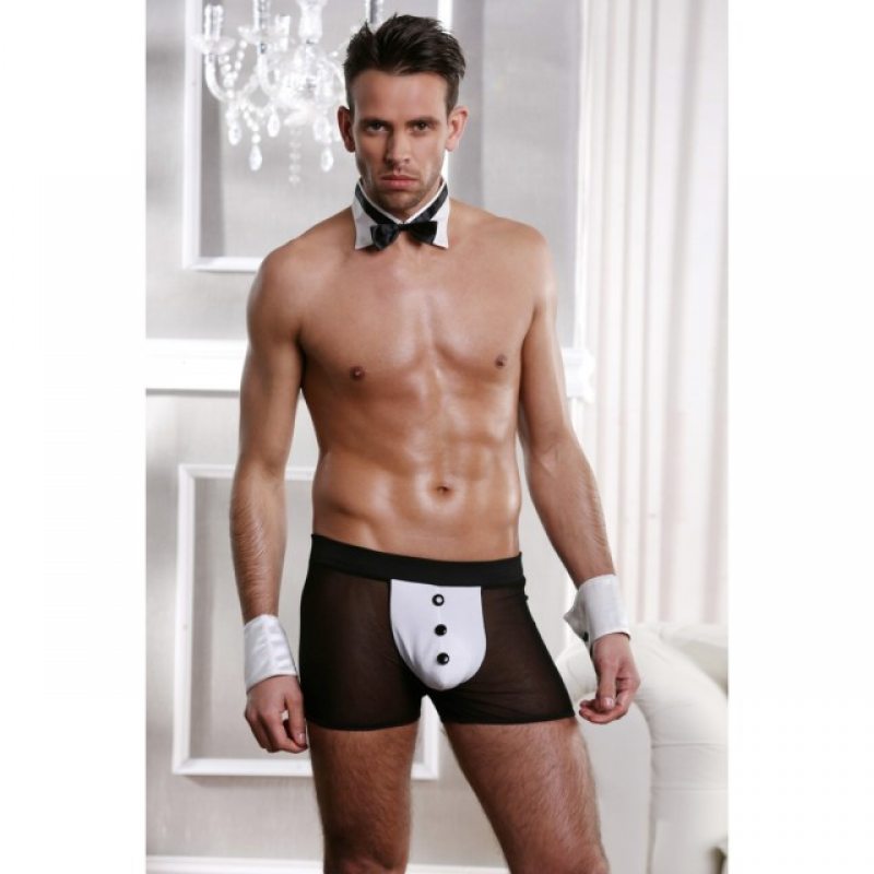 Костюм джентльмена черно-белый