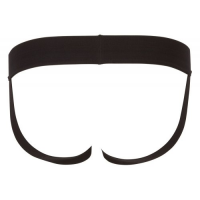 Черные трусы-джоки в сетку M