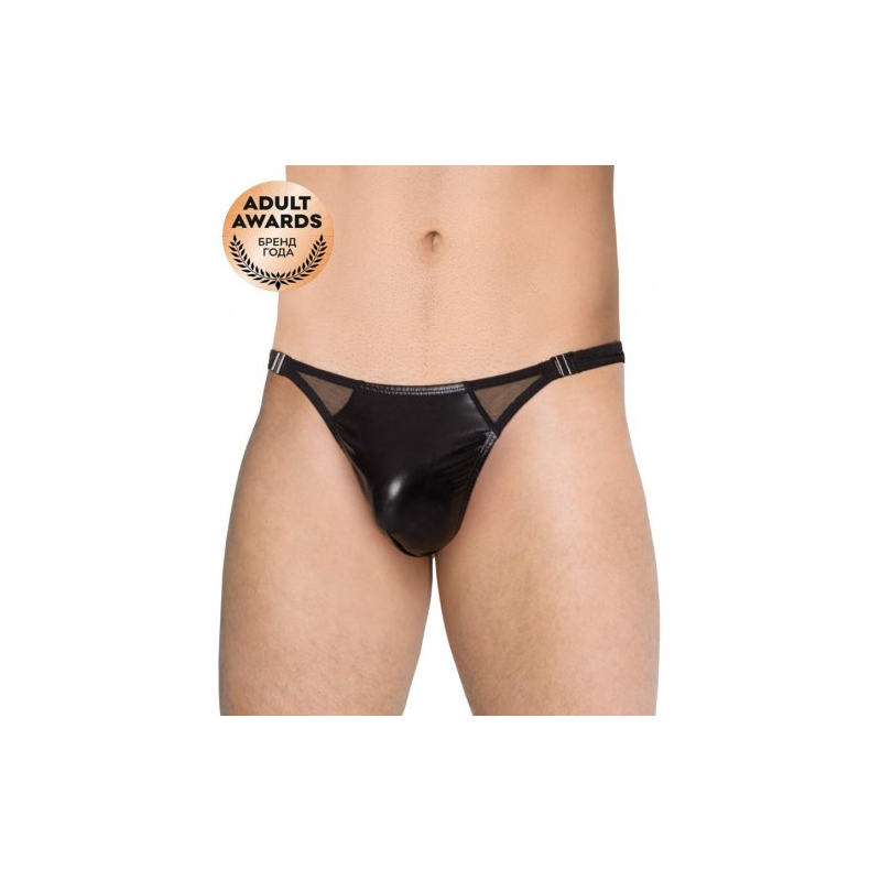 Черные мужские стринги Softline Collection XL
