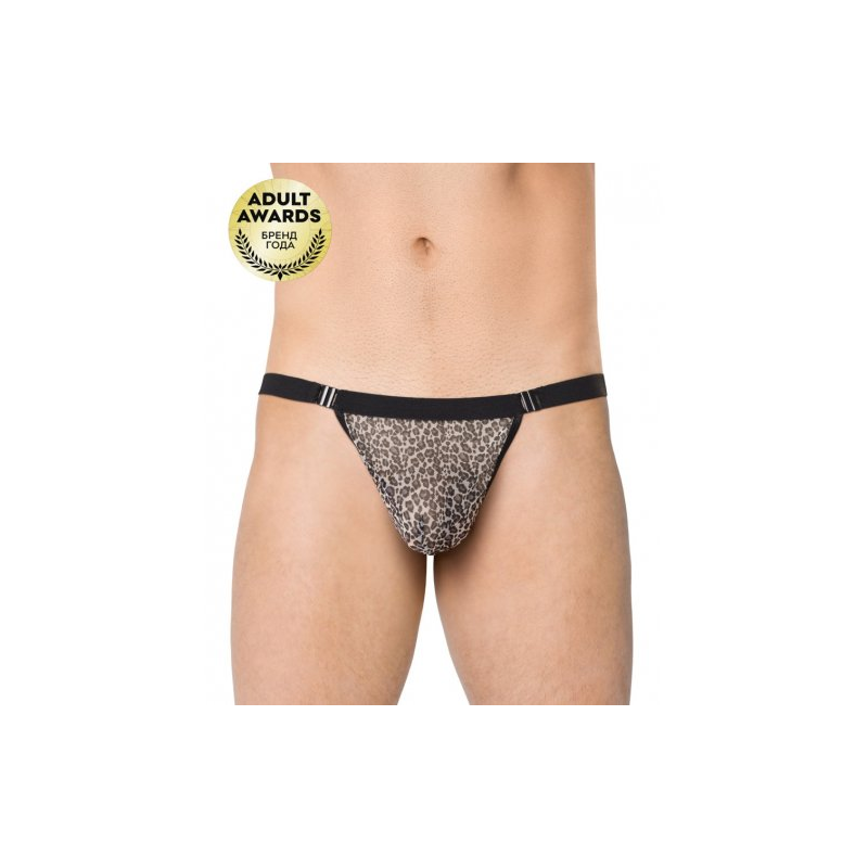 Леопардовые мужские стринги Softline Collection