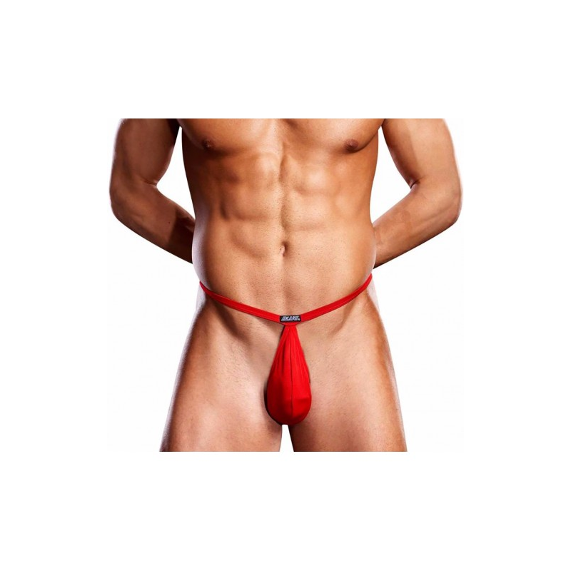 Мужские V-стринги Pouch красного цвета S/M