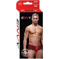 Блестящие мужские трусы-хипсы Envy красные L/XL