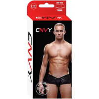 Блестящие мужские трусы-хипсы Envy черные L/XL