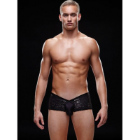 Блестящие мужские трусы-хипсы Envy черные L/XL