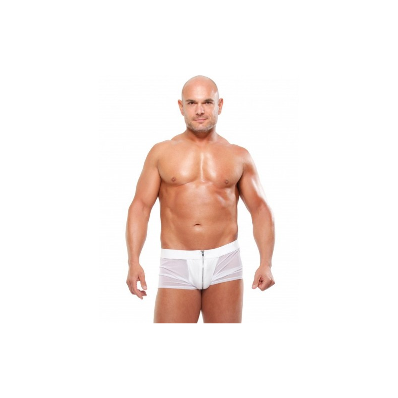 Мужские боксеры на молнии Fetish White Hot L/XL