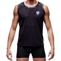 Полупрозрачная мужская майка в сеточку Envy черная M/L