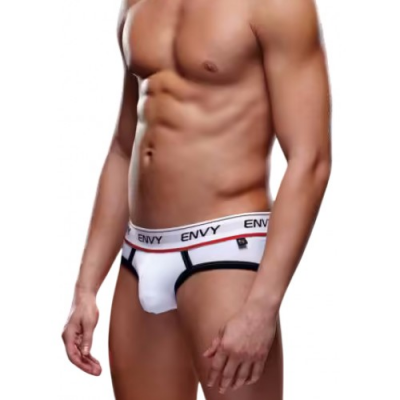 Мужские трусы-брифы на широкой резинке Envy белые S/M