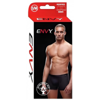Мужские трусы-боксеры с мокрым эффектом в сеточку Envy черные S/M
