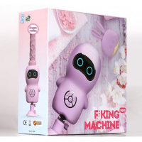 Компактная секс машина King на присоске розовая