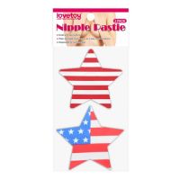 Набор патриотических пэстисов для груди Stars and Stripes Nipple Pasties