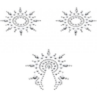 Пэстисы Breast and Pubic Jewelry белые Crystal Sticker