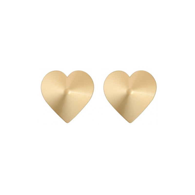 Золотые металлические пэстисы сердечки