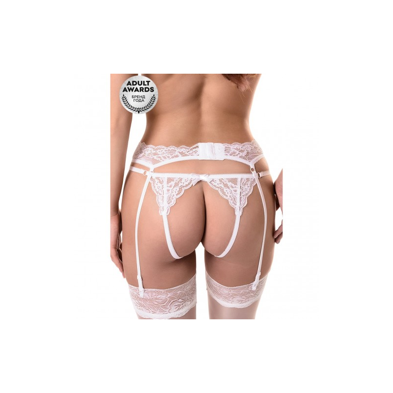 Эротический комплект Deborah пояс для чулок и трусики с доступом 42-44