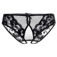 Эротические трусики черного цвета Erolanta Pauline ХL