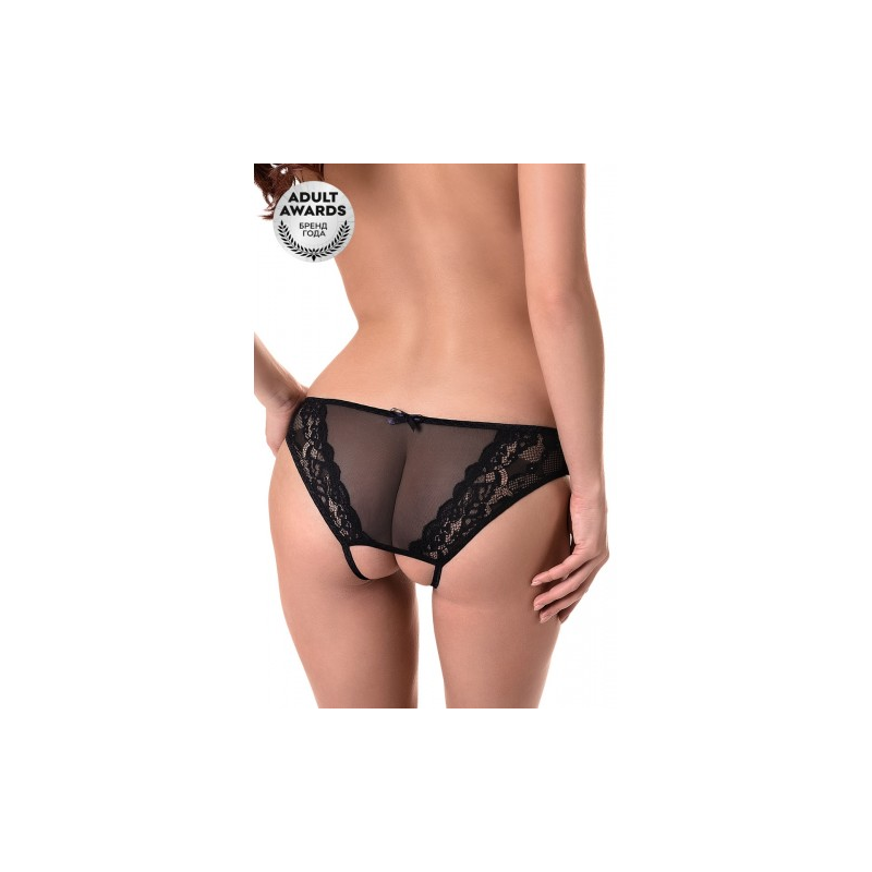 Эротические трусики черного цвета Erolanta Pauline ХL