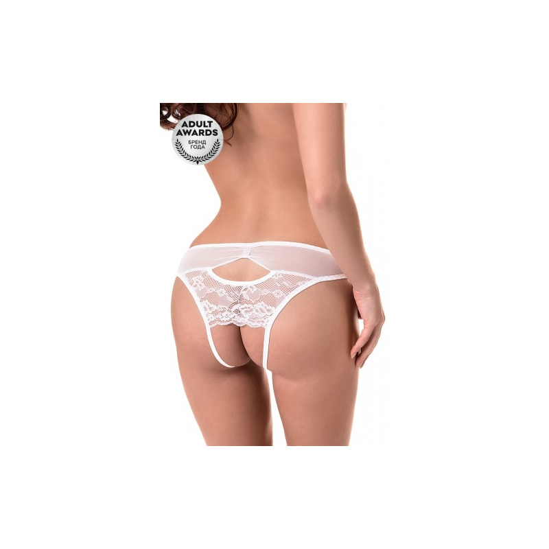 Трусики эротические белого цвета Erolanta Dora S