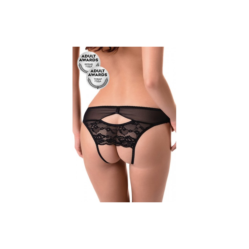 Трусики эротические черного цвета Erolanta Dora S