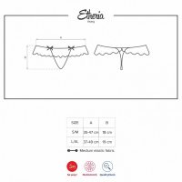 Белые кружевные трусики-стринги Etheria S/M