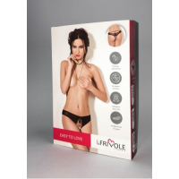 Трусики из мягкой сетки с доступом и манящей кисточкой 42-44