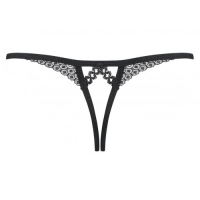 Пикантные черные трусики с доступом S/M