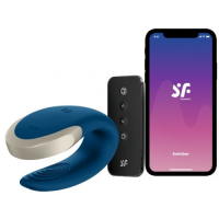 Смарт-стимулятор для пар Satisfyer Partner Double Love синий