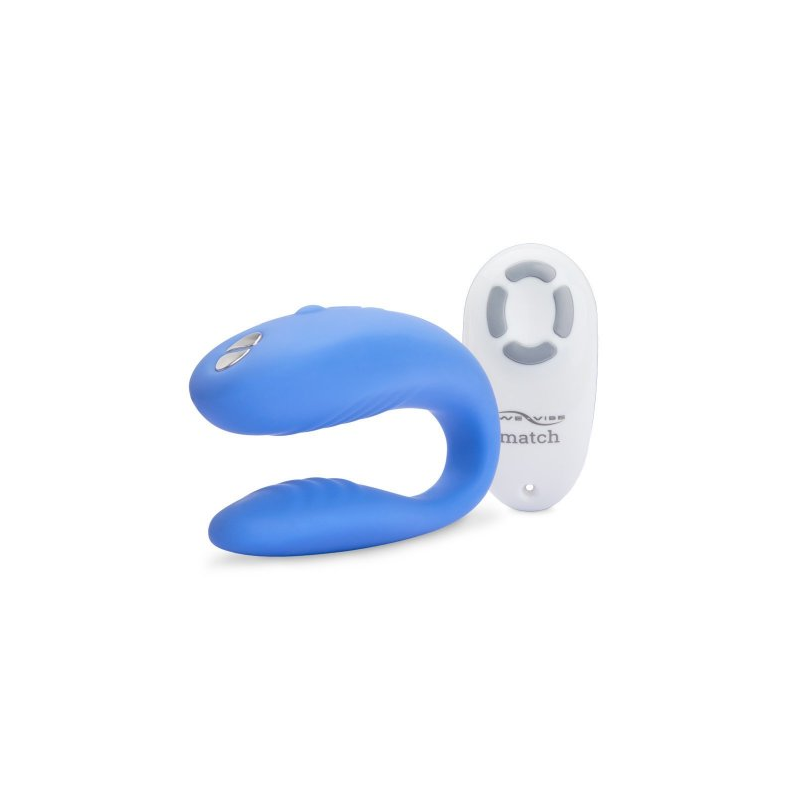 DEMO We-Vibe Match Вибромассажер голубой для пар с дистанционным пультом