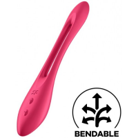 Многофункциональный вибратор для пар с гибкой основой Satisfyer Elastic Joy Red