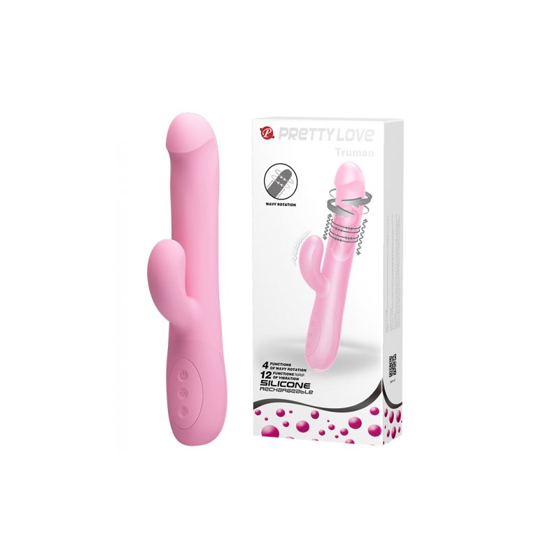 Вибратор с клиторальным стимулятором Pretty Love Truman
