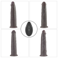 Реалистичный вибратор-мулат с ротацией Dual Layered Silicone Rotator 23 см