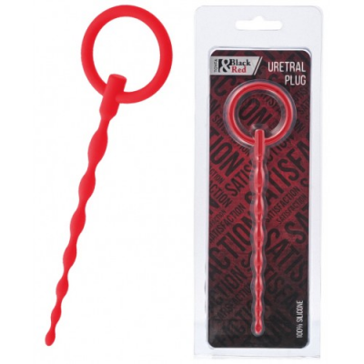 Уретральный буж из силикона Black Red By Toyfa красный 16 см