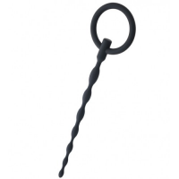 Уретральный буж из силикона Black Red By Toyfa черный 16 см