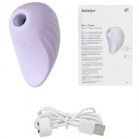 Вакуумно-волновой стимулятор с вибрацией Satisfyer Pearl Diver фиолетовый ДЕФОРМИРОВАННАЯ УПАКОВКА