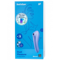 Клиторальный смарт-стимулятор с вибрацией Satisfyer Dual Pleasure сиреневый ДЕФОРМИРОВАННАЯ УПАКОВКА