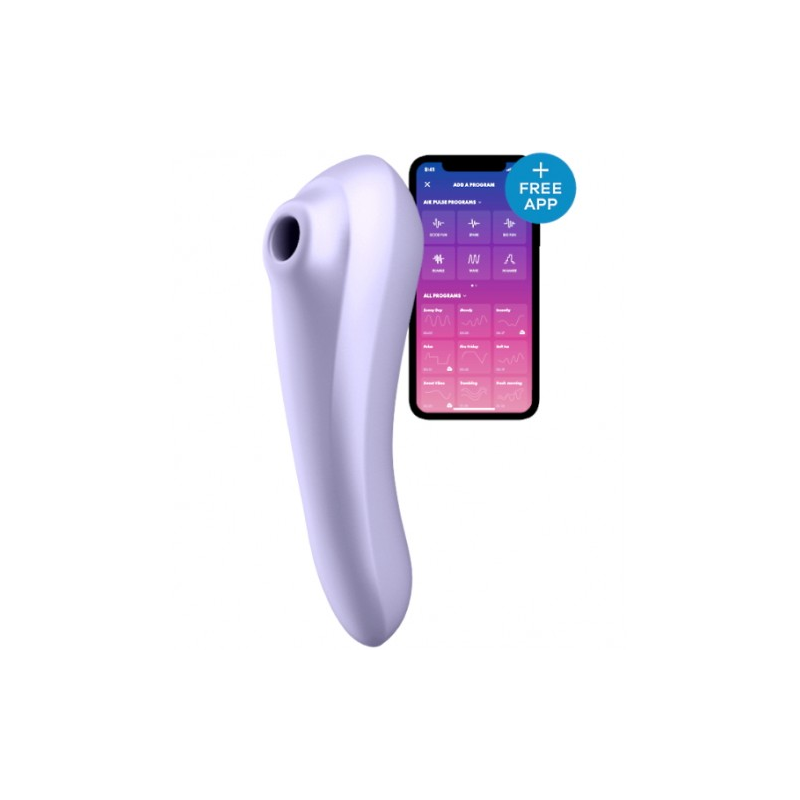 Клиторальный смарт-стимулятор с вибрацией Satisfyer Dual Pleasure сиреневый ДЕФОРМИРОВАННАЯ УПАКОВКА