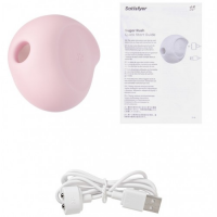 Вакуумно-волновой стимулятор с вибрацией Satisfyer Sugar Rush розовый