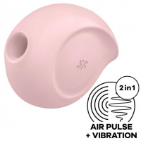 Вакуумно-волновой стимулятор с вибрацией Satisfyer Sugar Rush розовый
