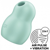 Вакуумно-волновой стимулятор с вибрацией Satisfyer Pro To Go 1 мятный
