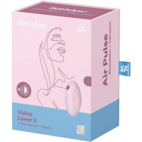 Вакуумно-волновой стимулятор клитора с вибрацией Satisfyer Vulva Lover 3 розовый ДЕФОРМИРОВАННАЯ УПАКОВКА