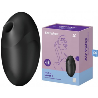 Вакуумно-волновой стимулятор клитора с вибрацией Satisfyer Vulva Lover 3 черный ДЕФОРМИРОВАННАЯ УПАКОВКА