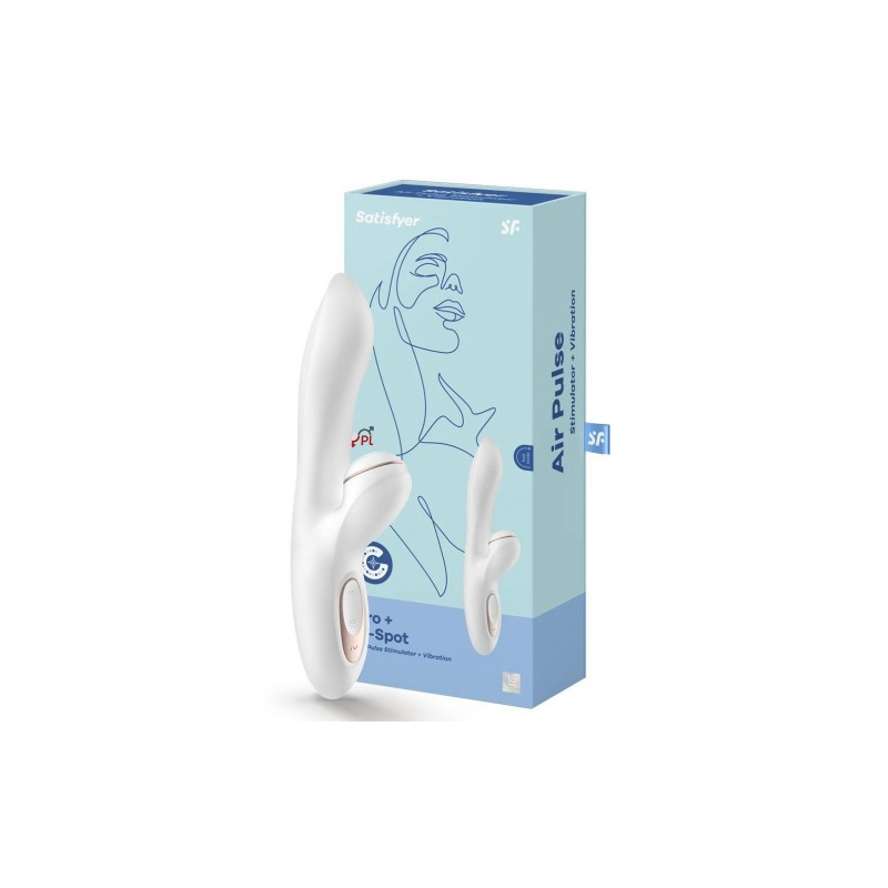 Вибратор с вакуумно-волновым стимулятором клитора Satisfyer Pro+ G-Spot ДЕФОРМИРОВАННАЯ УПАКОВКА