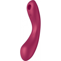 Вакуумный стимулятор клитора с вибрирующей ручкой Satisfyer Curvy Trinity 1 розовый